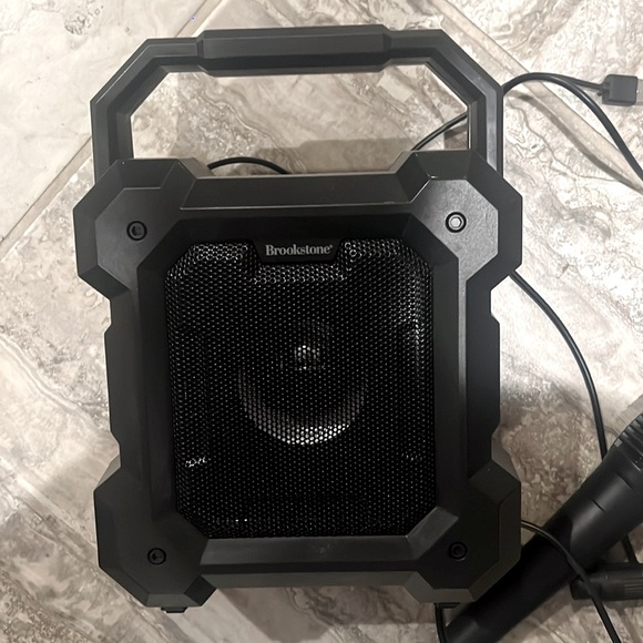 Brookstone Ruckus Portable Speaker with Microphone in Black, Open Box EXCELLENT! - Picture 11 of 13